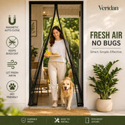 Mosquito Magic Mesh Door Curtain – Hands-Free Magnetic Screen