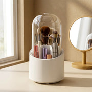 360° Rotating Makeup Organizer | Elegant Cosmetic Storage Box