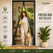 Mosquito Magic Mesh Door Curtain – Hands-Free Magnetic Screen
