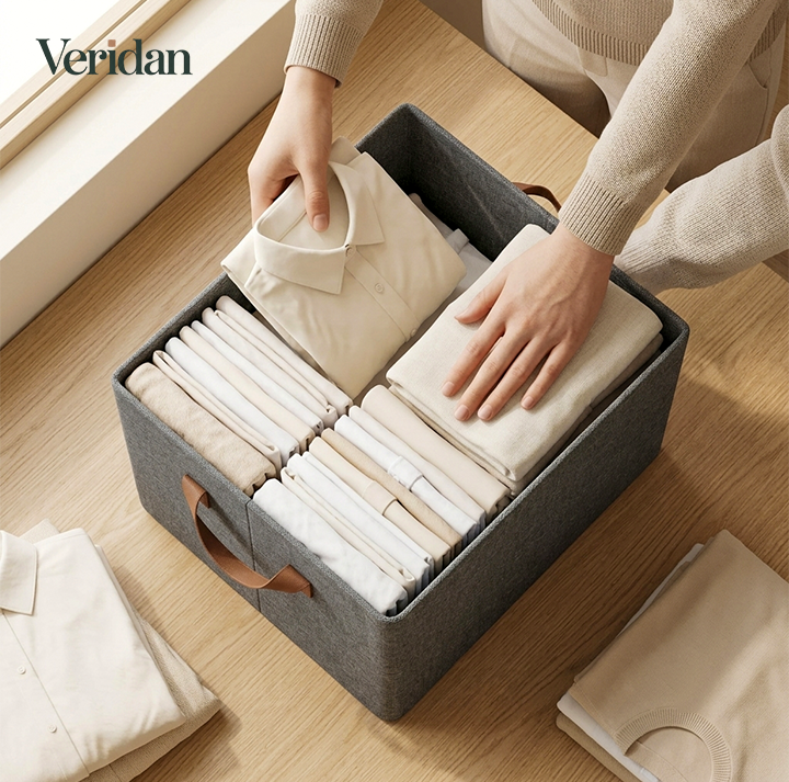 Wardrobe Clothes Organizer Box – Foldable Storage Solution