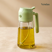 2-in-1 Oil Spray Bottle – Spray & Pour Glass Dispenser
