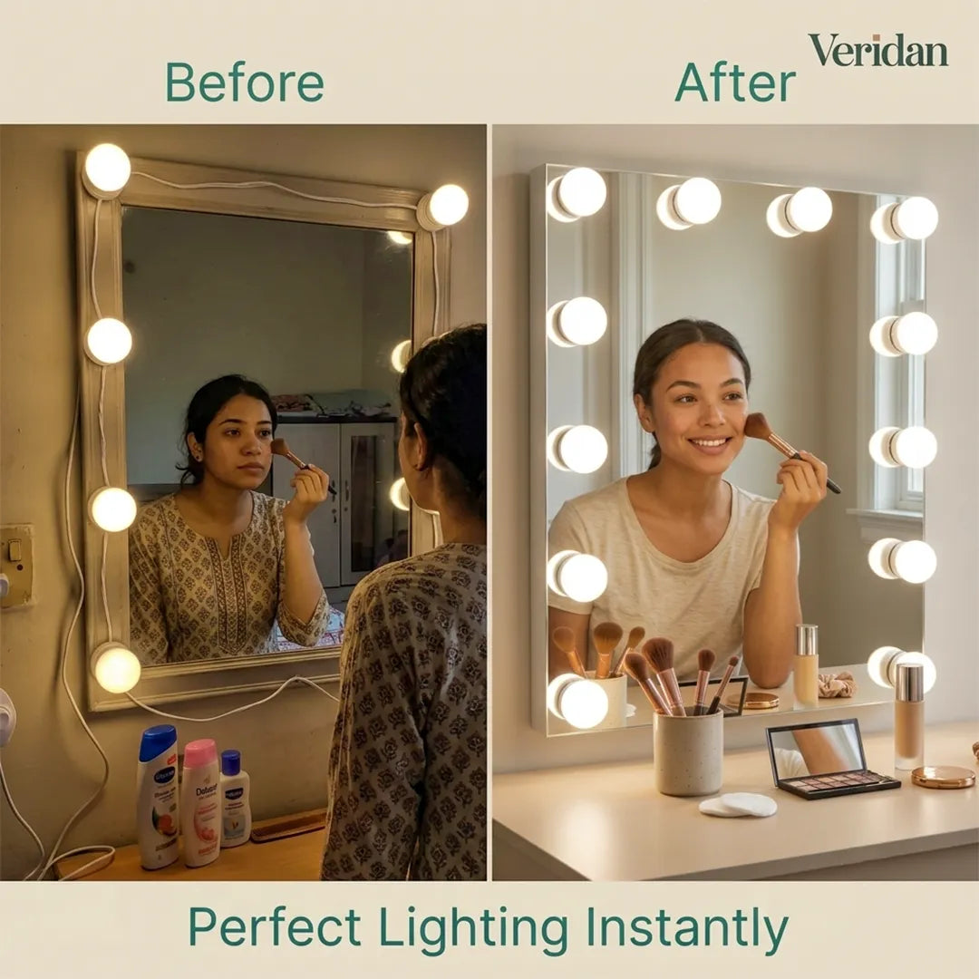 Dimmable LED Vanity Mirror Lights Kit – 10 Bulb Makeup Lights